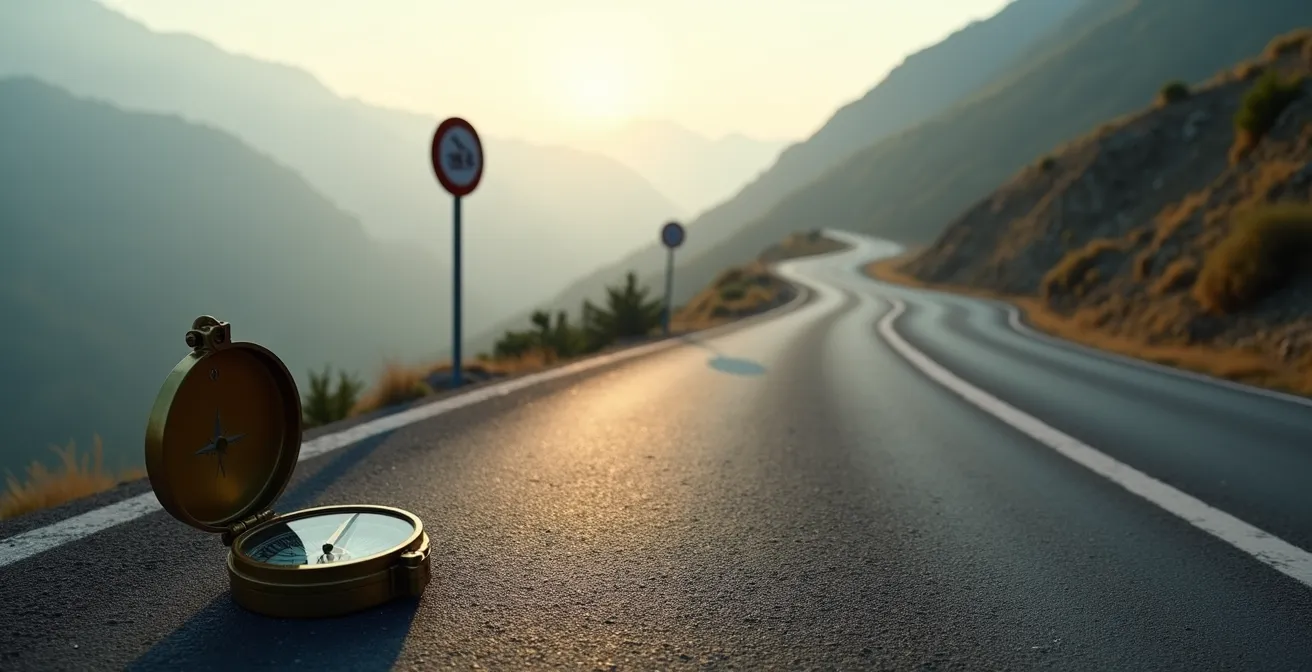 Calcul visuel du forfait kilométrique avec carte routière et calculatrice