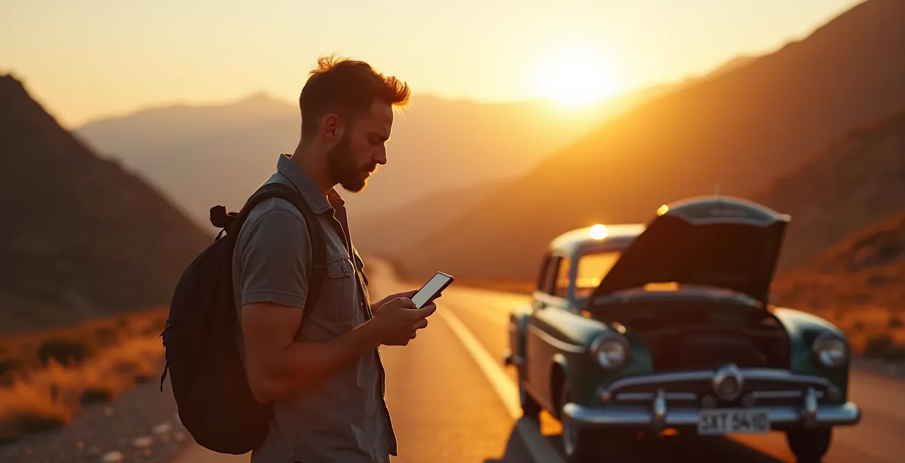 Comparaison visuelle entre véhicule ancien et récent pour illustrer les risques