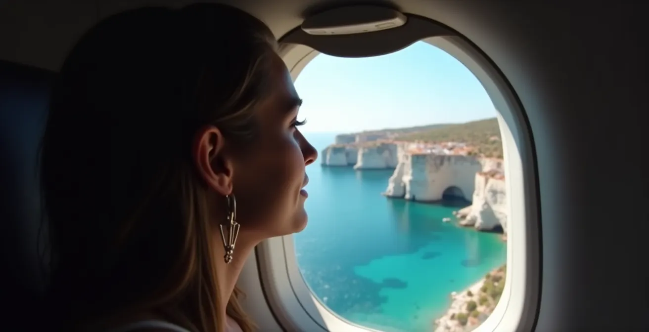 Schéma des circuits d'approche aérienne pour Nice, Marseille et Toulon avec points d'intérêt visibles